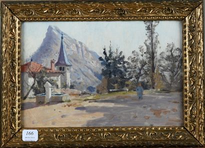 Dauphinoise school circa 1900
Fountain in...