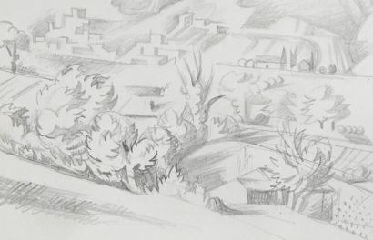 André LHOTE (1885-1962)
View of Cruas, Mirmande...