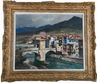 Henri BARNOIN (1882-1940)
The Old Bridge...