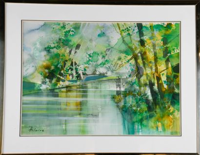 Camille HILAIRE (1916-2004)
Reflections
Watercolor,...