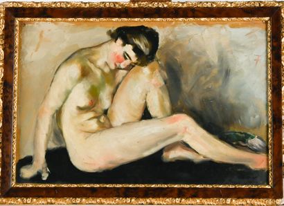 Early 20th century French school
Seated Nude,...