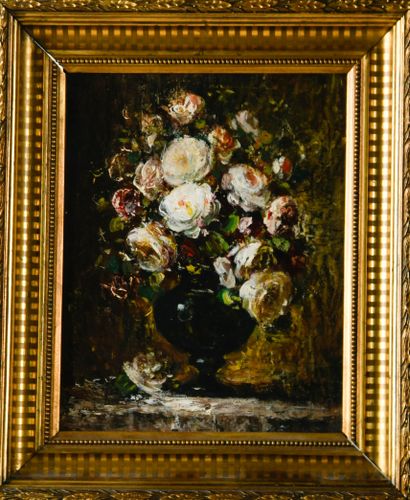 François VERNAY (1821-1896)
Roses in a vase
Oil...