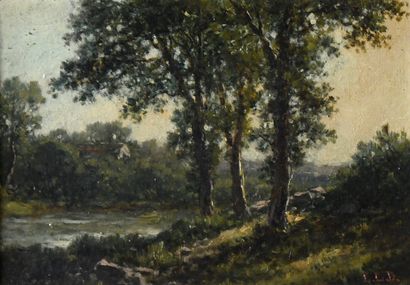 Late 19th century French school
Landscape...