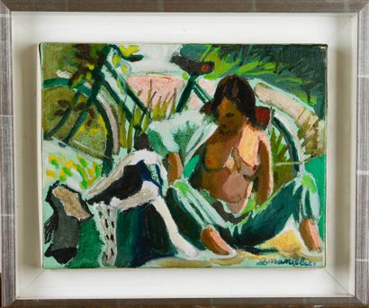 Georges MANILLIER (1906-1981)
Le repos
Oil...