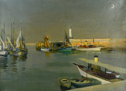 French school circa 1930
Moonlight on the...