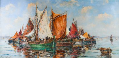 Henri Édouard BARGIN (1906-1980)
Sailboats...