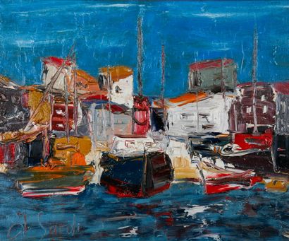 Jean SARDI (born 1947)
Le Port
Oil on canvas,...