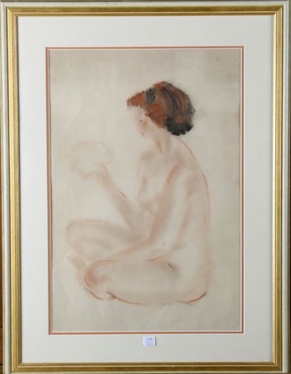 Yvonne ROIRET-GONTARD (1921-2011)
Nude sitting...