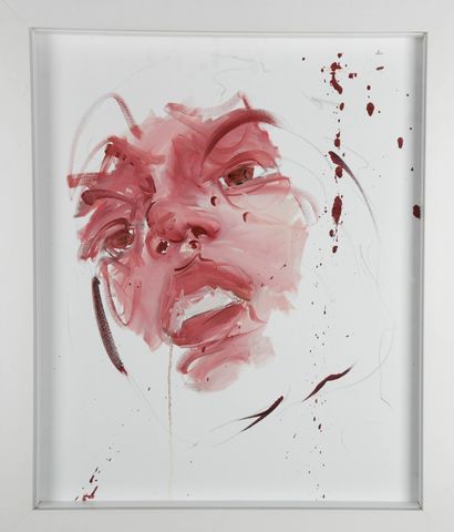Philippe PASQUA (born 1965)
Face, 2010
Oil...
