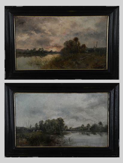 Karl BEN (active in the 19th century) 
Landscapes...