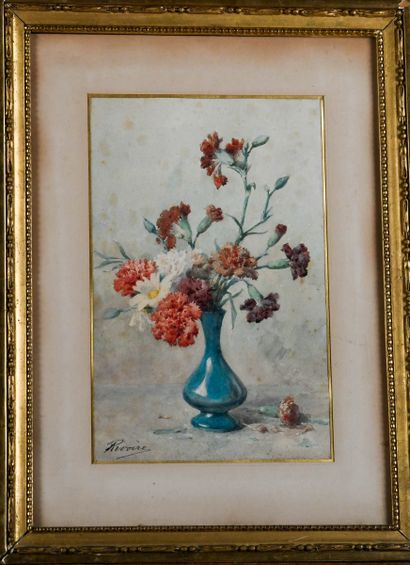 François RIVOIRE (1842-1919)
Bouquet of carnations...