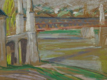 Adrien BAS (1884-1925)
Footbridge at Île...