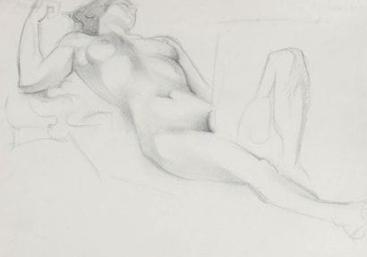 André LHOTE (1885-1962)
Sleeping Nude
Graphite...