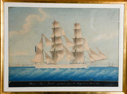 Naive school, mid-19th century
Marie, Captain...