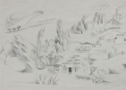 André LHOTE (1885-1962)
Mirmande (Drôme)
Graphite...