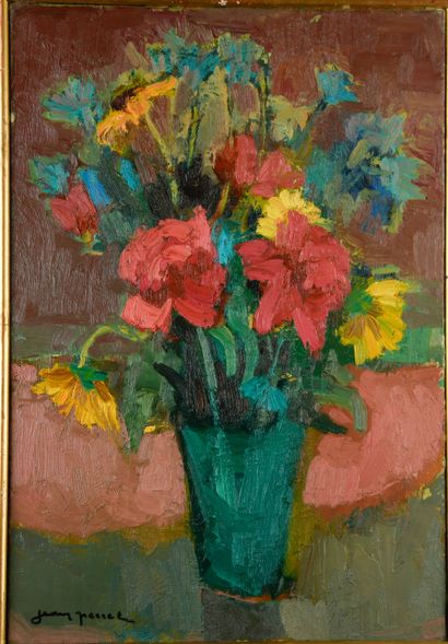 Jean PERRET (1910-2003)
Bouquet of red and...