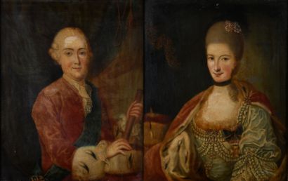 French school of the late eighteenth century
Couple...