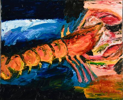Pierre AMBROGIANI (1907-1985)
The lobster
Oil...