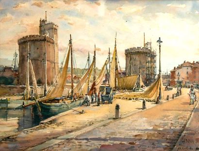 Alexandre VEYRE (1886-1963)
La Rochelle
Watercolor,...