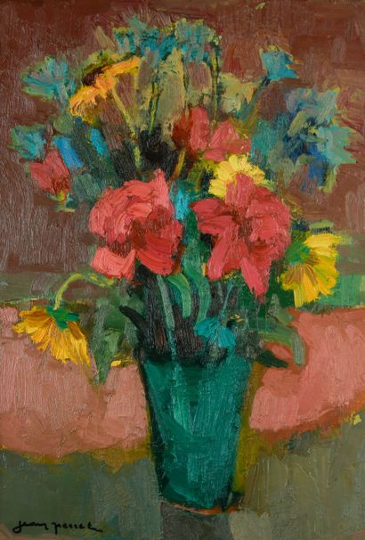 Jean PERRET (1910-2003)
Bouquet of red and...
