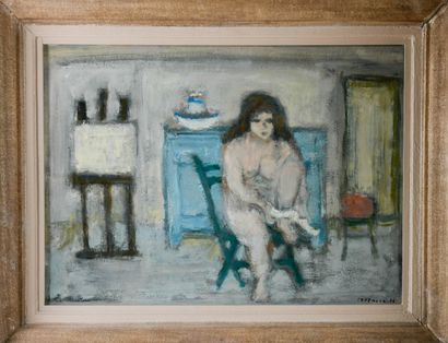 André COTTAVOZ (1922-2012)
Nude in the studio,...