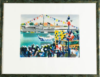 Gabriel COUDERC (1905-1994)
Jousts in Sète
Color...