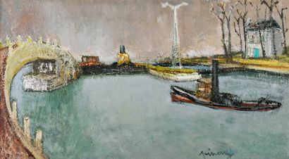 Jean VINAY (1907-1978)
Steamers on the Seine...
