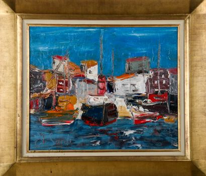 Jean SARDI (born 1947)
Le Port
Oil on canvas,...