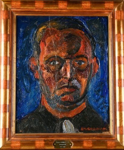 Pierre AMBROGIANI (1907-1985)
Self-portrait
Oil...