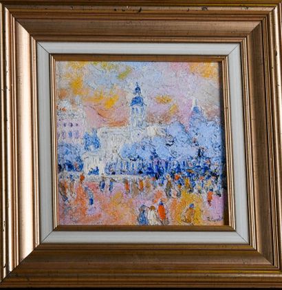 Jeanine COMBE (born 1938)
Bellecour [Lyon]
Oil...
