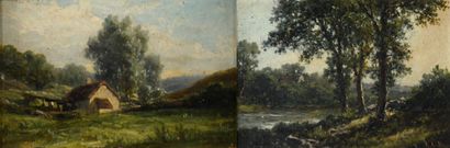 Late 19th century French school
Landscape...