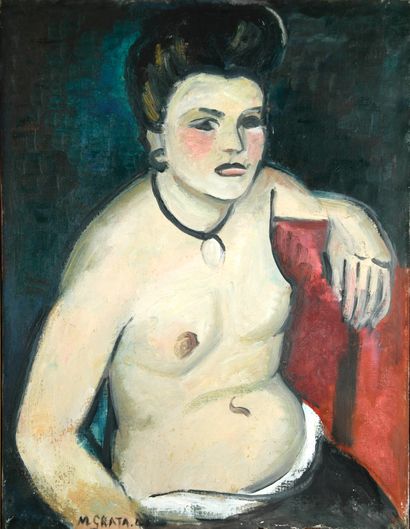 Marcelle GRATA (1903-1993)
The Girl, 1948
Oil...