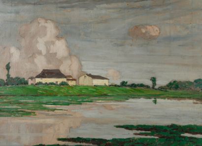 Émile BÉGULE (1880-1972)
Bresse farm in front...