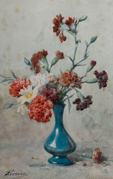 François RIVOIRE (1842-1919)
Bouquet of carnations...