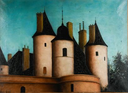 Henri GROSSI (1920-1968)
Château de Courpières...