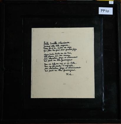 Thérèse CONTESTIN (1924-2010)
Belle Amille...