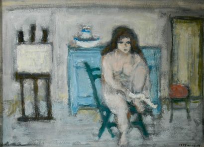 André COTTAVOZ (1922-2012)
Nude in the studio,...