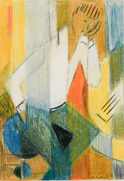 Andrée LE COULTRE (1917-1986)
Man at table,...