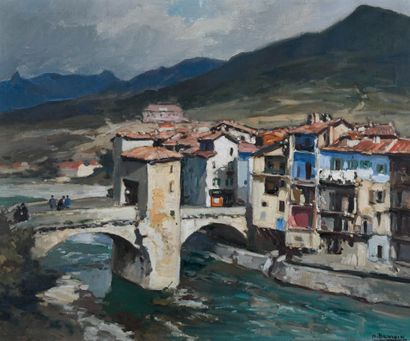 Henri BARNOIN (1882-1940)
The Old Bridge...
