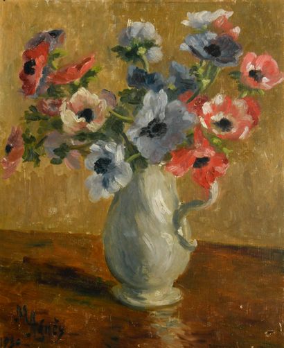 Marguerite AGNÈS (1894-1960)
Bouquet of anemones,...