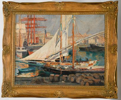 Jean JULIEN (1888-1974)
Marseille, boats...