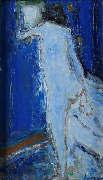 Jean FUSARO (born 1925)
Blue nude
Oil on...