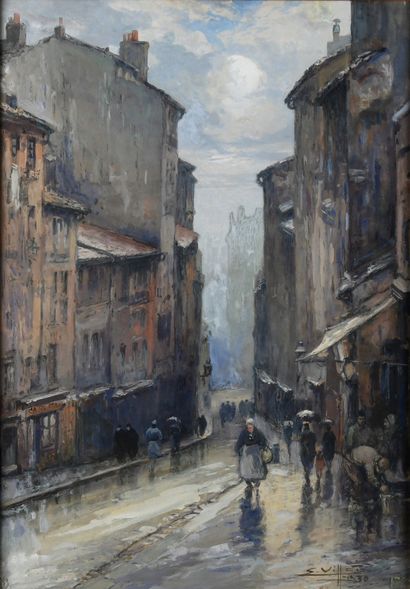 Eugène VILLON (1879-1951)
Lyon, la montée...