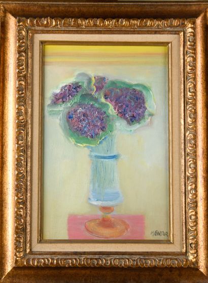 Blasco MENTOR (1919-2003)
Violets
Oil on...
