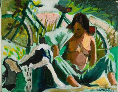 Georges MANILLIER (1906-1981)
Le repos
Oil...