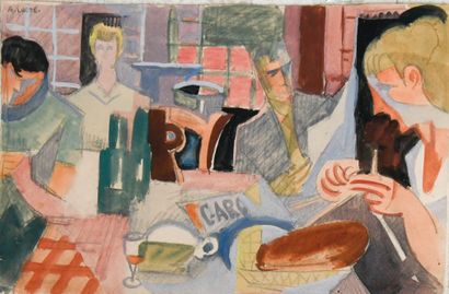 André LHOTE (1885-1962)
The table
Watercolor...