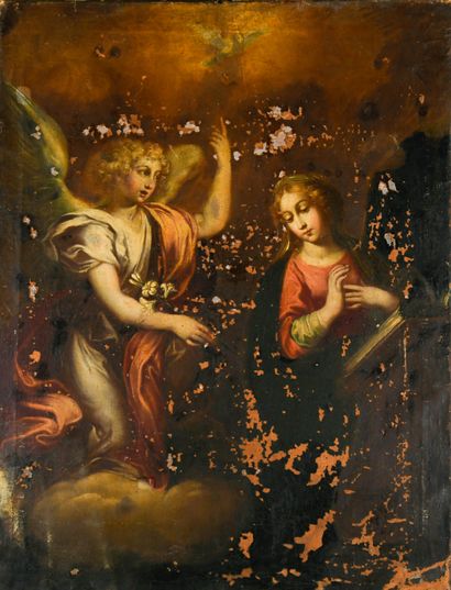 17th century Provencal school
The Annunciation
Oil...