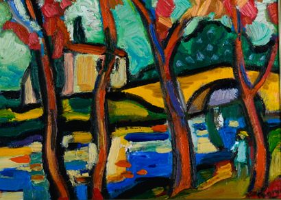 Maria PENRATT (born 1949) 
Canal du midi...