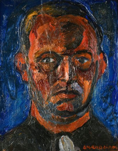 Pierre AMBROGIANI (1907-1985)
Self-portrait
Oil...