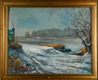 Michel LOCHE (1887-1976)
Icy snow on the...
